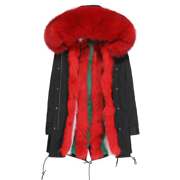 women's trench coats red real fur with detachable liner parka winter black jacket thick parkas collar hooded outwear, Tan;black
women's trench coats red real fur with detachable liner parka winter black jacket thick parkas collar hooded outwear, Tan;black