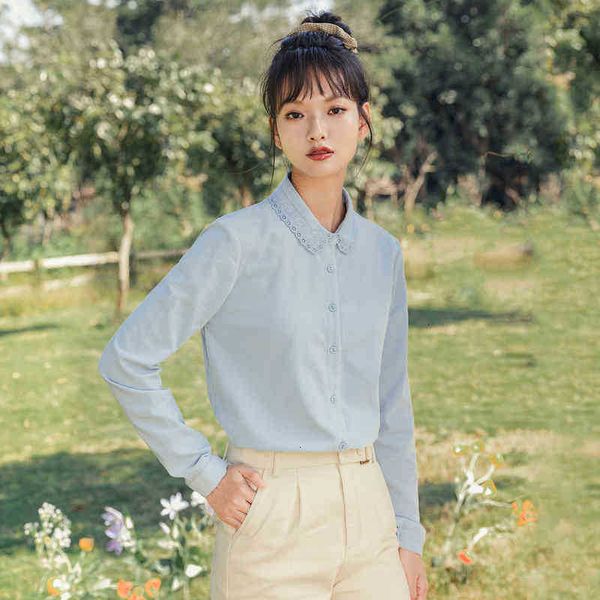 women's blouses & shirts blouses spring arrival long sleeve comfortable embroidered fresh elegant skin friendly cotton shirt 9pab, White
women's blouses & shirts blouses spring arrival long sleeve comfortable embroidered fresh elegant skin friendly cotton shirt 9pab, White
