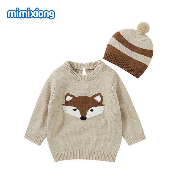 baby sweaters newborn cute fox pattern jumpers pullovers autumn winter warm knit infant boy girl knitwear caps 2pcs outfits y1024, Blue
baby sweaters newborn cute fox pattern jumpers pullovers autumn winter warm knit infant boy girl knitwear caps 2pcs outfits y1024, Blue