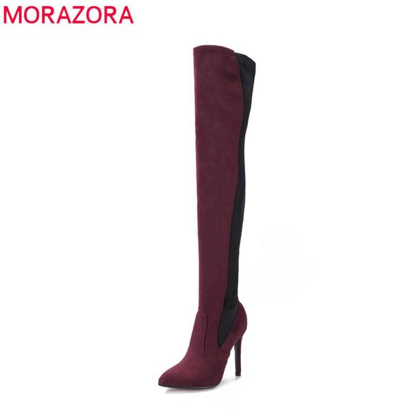 boots qplyxco2021 big size 34-43 stretch thigh high pointed toe flock autumn winter heels over the knee, Black
boots qplyxco2021 big size 34-43 stretch thigh high pointed toe flock autumn winter heels over the knee, Black