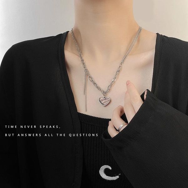 pendant necklaces tassel woman heart necklace women chain lovers jewelry wedding silver color trendy kpop party metal collier
pendant necklaces tassel woman heart necklace women chain lovers jewelry wedding silver color trendy kpop party metal collier
