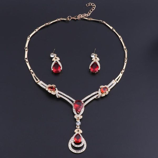 earrings & necklace oeoeos crystal jewellery set water drop and sets women jewelry vintage turkish, Silver
earrings & necklace oeoeos crystal jewellery set water drop and sets women jewelry vintage turkish, Silver