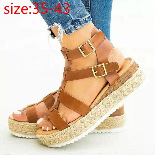 dress shoes 2021 fashion flat platform open toe sandals womens wedge gladiator casual buckle strap med 4cm rome retro summer female, Black
dress shoes 2021 fashion flat platform open toe sandals womens wedge gladiator casual buckle strap med 4cm rome retro summer female, Black