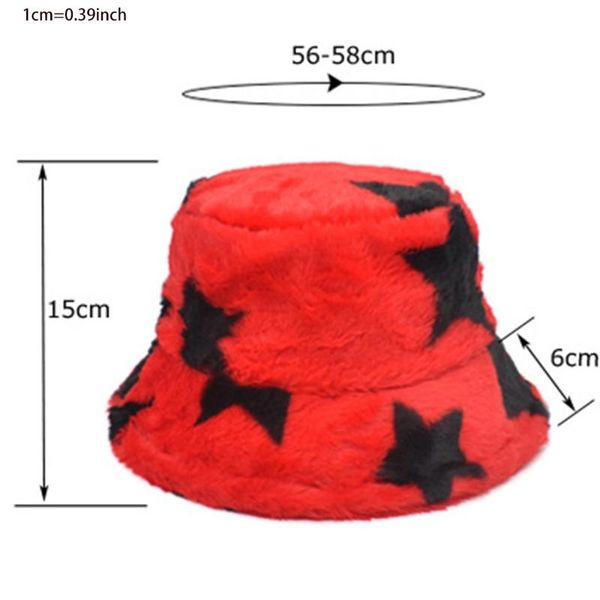 wide brim hats 649d women men winter warm fuzzy plush bucket hat star pattern printed sunscreen harajuku fisherman, Blue;gray
wide brim hats 649d women men winter warm fuzzy plush bucket hat star pattern printed sunscreen harajuku fisherman, Blue;gray