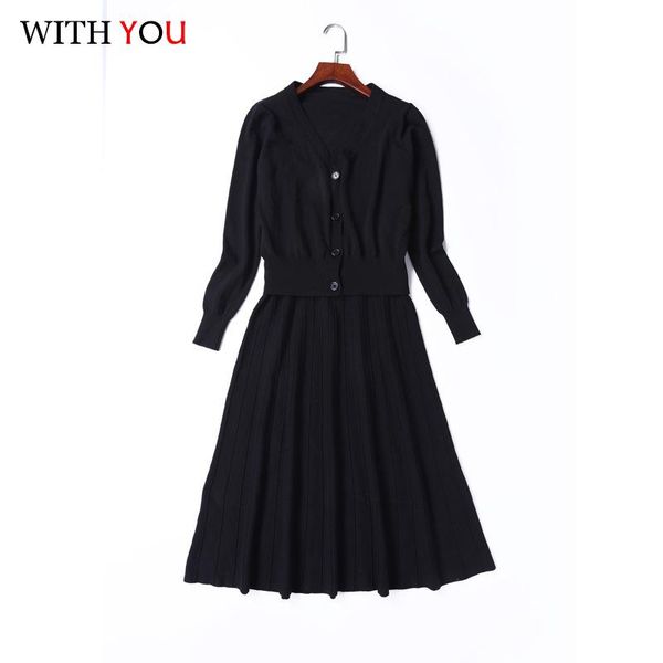 women's two piece pants 2pcs solid color knitting single breasted long sleeve v-neck sweater camis dress 2021 autumn casual dresses wom, White
women's two piece pants 2pcs solid color knitting single breasted long sleeve v-neck sweater camis dress 2021 autumn casual dresses wom, White
