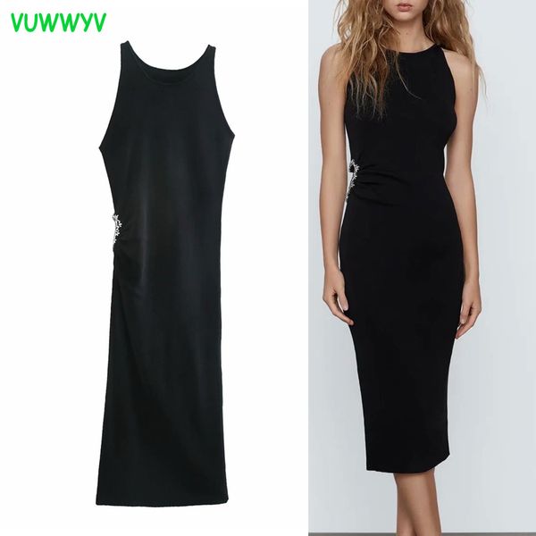 vuwwyv black jewelry jersey woman dress spring elegant party slip midi women sleeveless elastic straps vestidos 210430, Black;gray
vuwwyv black jewelry jersey woman dress spring elegant party slip midi women sleeveless elastic straps vestidos 210430, Black;gray