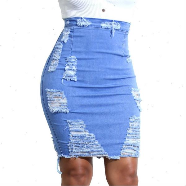 high waist women skirt denim fashion ripped hole elasticity bodycon pencil summer mini jeans ladies, Black
high waist women skirt denim fashion ripped hole elasticity bodycon pencil summer mini jeans ladies, Black