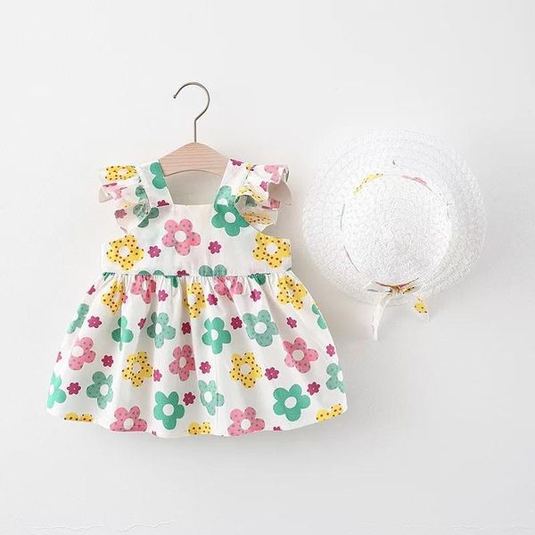 girl's dresses 2pcs/set summer baby girls dress print floral sleeveless princess with bow hat outfits casual kids clothes suits, Red;yellow
girl's dresses 2pcs/set summer baby girls dress print floral sleeveless princess with bow hat outfits casual kids clothes suits, Red;yellow