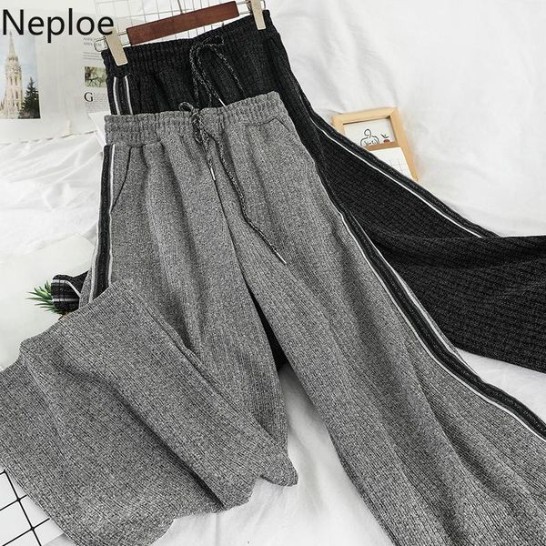 women's pants & capris neploe high waist hip knit wide leg elastic lace up pantalones contrast color patchwork striped trouser femme 48, Black;white
women's pants & capris neploe high waist hip knit wide leg elastic lace up pantalones contrast color patchwork striped trouser femme 48, Black;white