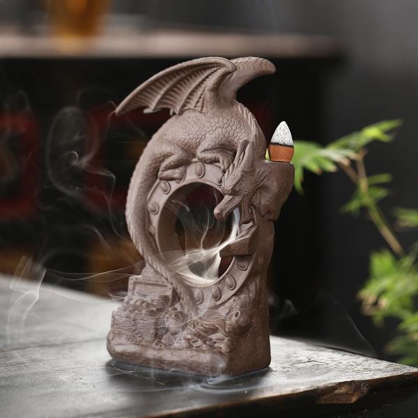 fragrance lamps t dragon backflow incense burner buddhism decoration ceramic sticks holder base for home decor with 10pcs incenses
fragrance lamps t dragon backflow incense burner buddhism decoration ceramic sticks holder base for home decor with 10pcs incenses