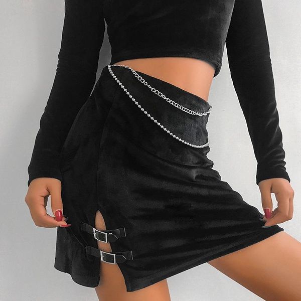 skirts saia longa a-line natural none faldas 2021 autumn and winter women's single-sided open metal buckle skirt, Black
skirts saia longa a-line natural none faldas 2021 autumn and winter women's single-sided open metal buckle skirt, Black
