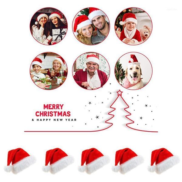 christmas decorations 5pcs santa hat plush velvet thick warm cute claus fancy dress suitable for xmas year festive1
christmas decorations 5pcs santa hat plush velvet thick warm cute claus fancy dress suitable for xmas year festive1