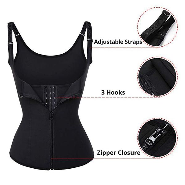 women waist trainer push up vest tummy belly girdle body shaper cincher corset zipper plus size s-4xl shaperwear women's shapers, Black;white
women waist trainer push up vest tummy belly girdle body shaper cincher corset zipper plus size s-4xl shaperwear women's shapers, Black;white