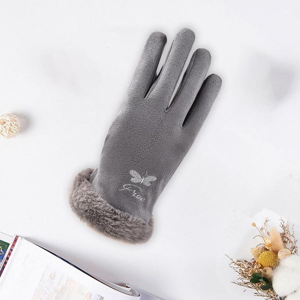 five fingers gloves women' winter suede warm with butterfly print index finger t-ouch screen leather, Blue;gray
five fingers gloves women' winter suede warm with butterfly print index finger t-ouch screen leather, Blue;gray