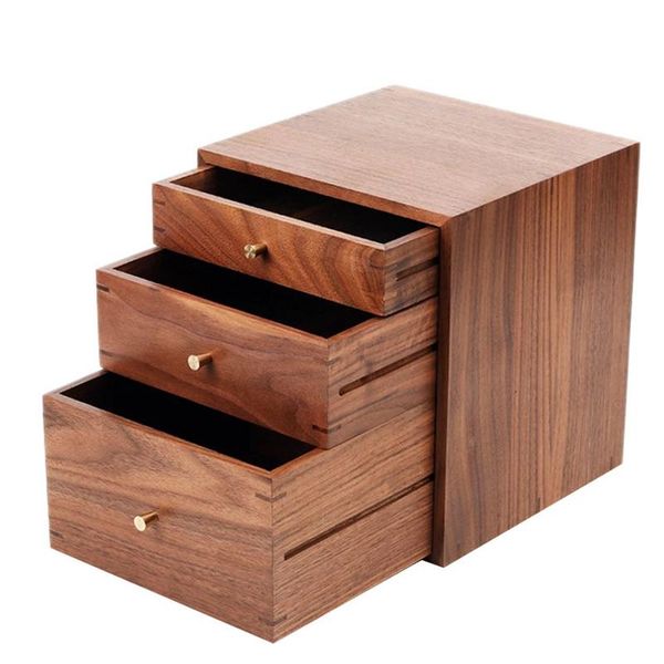 jewelry pouches, bags black walnut 3-layer small drawer cabinet deskstorage box stationery solid wood debris finishing, Pink;blue
jewelry pouches, bags black walnut 3-layer small drawer cabinet deskstorage box stationery solid wood debris finishing, Pink;blue