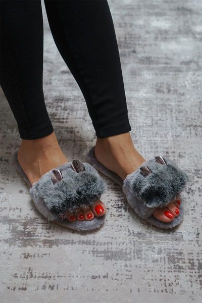 slippers women sandals gray-eared plush fashion summer slipper indoor outdoor flip flops beach shoes female platform casual, Black
slippers women sandals gray-eared plush fashion summer slipper indoor outdoor flip flops beach shoes female platform casual, Black