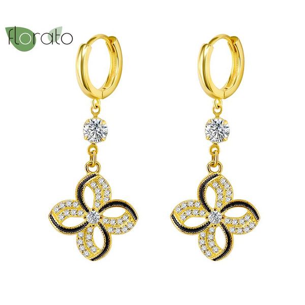 sterling silver fashion geometric zircon rhinestone pendant earrings luxury women's jewelry gold hoop & huggie, Golden;silver
sterling silver fashion geometric zircon rhinestone pendant earrings luxury women's jewelry gold hoop & huggie, Golden;silver