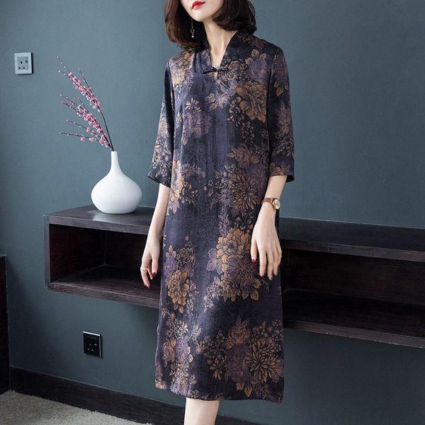casual dresses vintage dress for women spring summer dress half sleeve fashion print flower elegant loose plus size 4xl female ves, Black;gray
casual dresses vintage dress for women spring summer dress half sleeve fashion print flower elegant loose plus size 4xl female ves, Black;gray