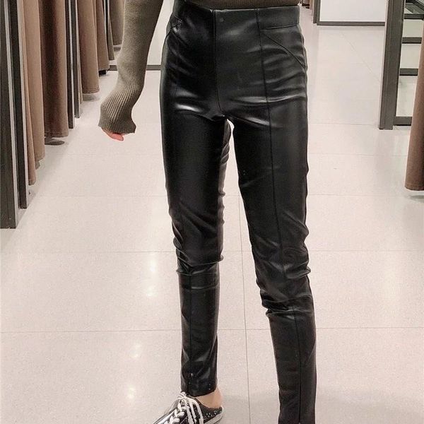 women's pants & capris women white skinny pu leather winter stretch zipper pencil casual female slim trousers, Black;white
women's pants & capris women white skinny pu leather winter stretch zipper pencil casual female slim trousers, Black;white