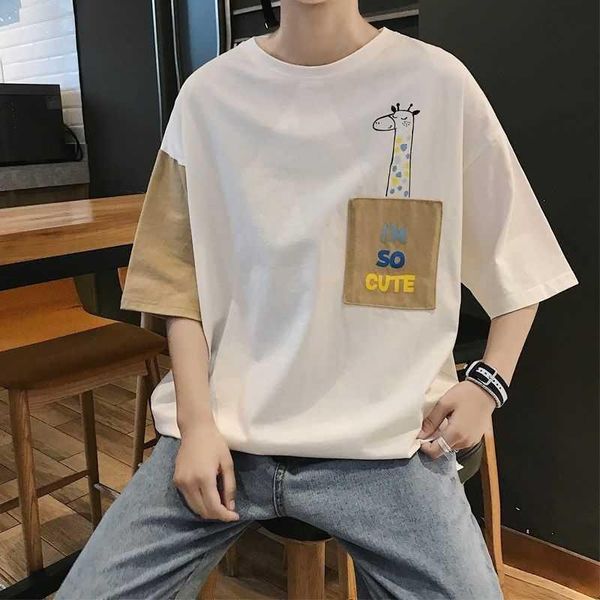 men's dress shirts japanese and korean short sleeve male students version loose 2021 summer round neck color matching printing, White;black
men's dress shirts japanese and korean short sleeve male students version loose 2021 summer round neck color matching printing, White;black