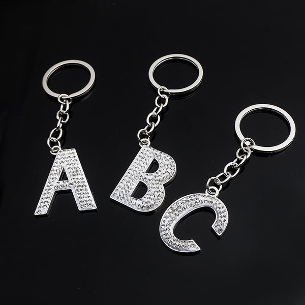 key rings 26 english letters diamond inlaid soft ceramic key chain pendant bag hanging accsori, Slivery;golden
key rings 26 english letters diamond inlaid soft ceramic key chain pendant bag hanging accsori, Slivery;golden