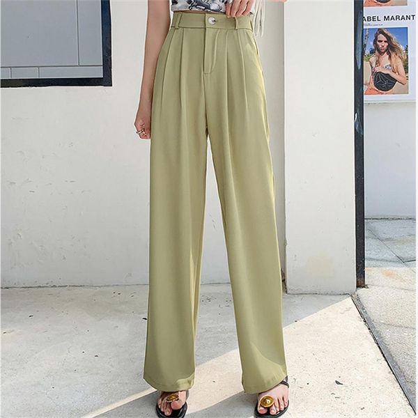 office s 4xl streetwear women capri texture high waist stylish straight thin large size trousers summer pants, Black;white
office s 4xl streetwear women capri texture high waist stylish straight thin large size trousers summer pants, Black;white