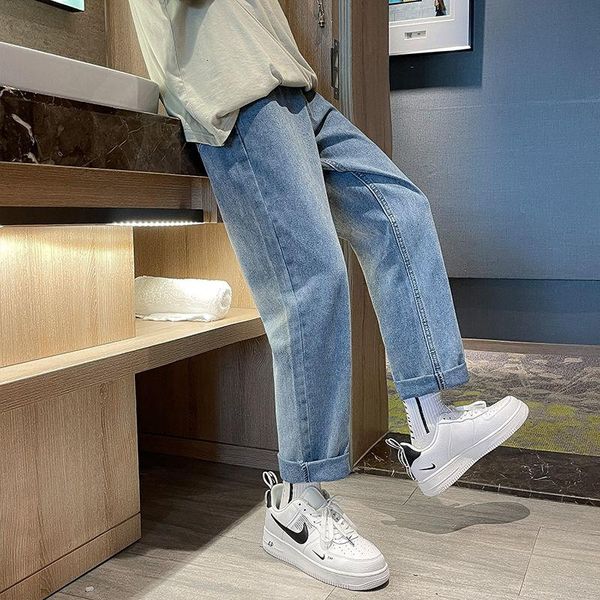 men's jeans blue black korean style straight men fashion loose casual streetwear retro wide-leg denim trousers
men's jeans blue black korean style straight men fashion loose casual streetwear retro wide-leg denim trousers