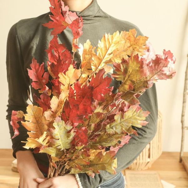 autumn oak leaves tree branch for wedding home decorative artificial plants flowers & wreaths
autumn oak leaves tree branch for wedding home decorative artificial plants flowers & wreaths