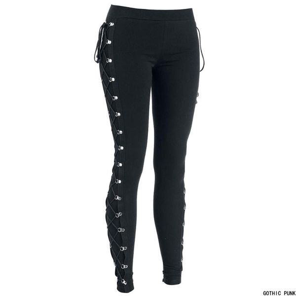 women's leggings casual gothic personality office lady bandage type punk style women plain thin cotton straight female black
women's leggings casual gothic personality office lady bandage type punk style women plain thin cotton straight female black
