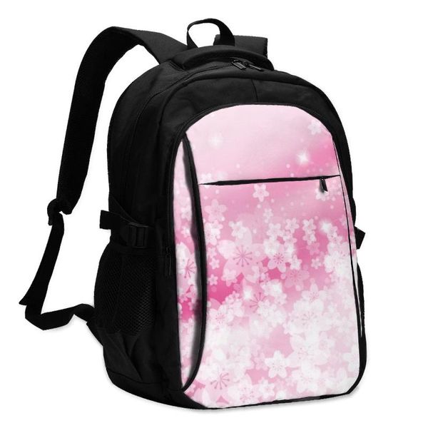 backpack usb charging lapwomen's for teenage students girls school cherry blossoms pink print travel bagpack
backpack usb charging lapwomen's for teenage students girls school cherry blossoms pink print travel bagpack