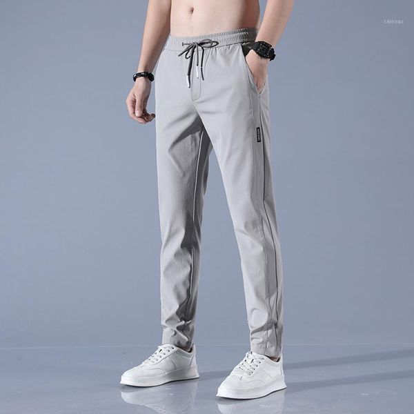 men's pants 2021 brand spring summer casual slim pant straight thin trousers male fashion stretch khaki jogging men, Black
men's pants 2021 brand spring summer casual slim pant straight thin trousers male fashion stretch khaki jogging men, Black