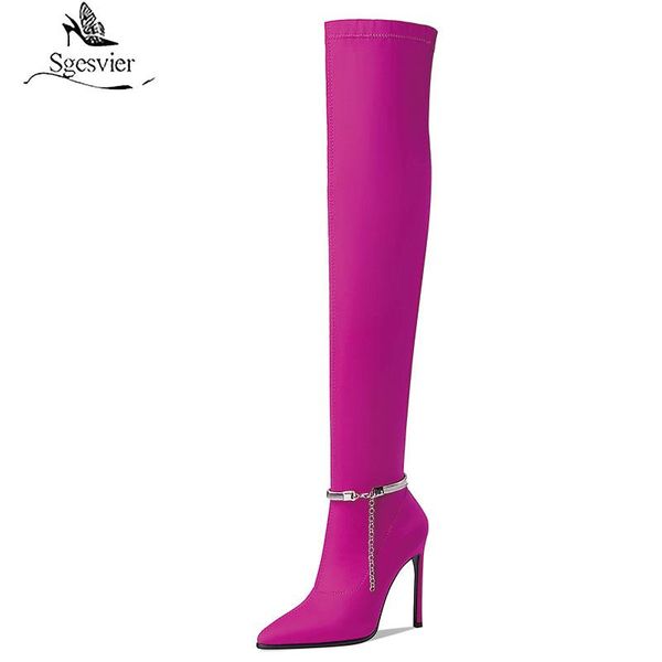 boots sgesvier plus size 34-43 fashion super high heels long women stilettos pointed toe candy color over the knee thigh, Black
boots sgesvier plus size 34-43 fashion super high heels long women stilettos pointed toe candy color over the knee thigh, Black