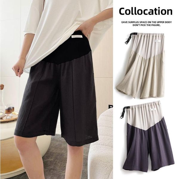maternity bottoms pants spring and summer three-dimensional pressure line leisure cotton linen adjustable shorts, White
maternity bottoms pants spring and summer three-dimensional pressure line leisure cotton linen adjustable shorts, White