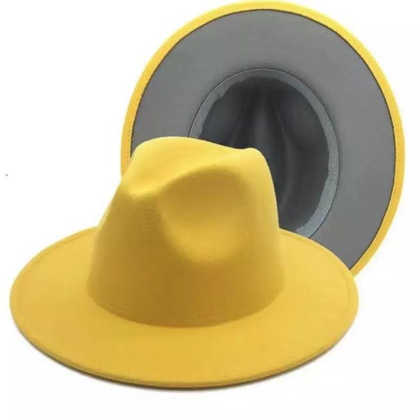 wide brim hats yellow gray patchwork wool felt jazz fedora hat women panama party trilby cowboy cap men gentleman wedding, Blue;gray
wide brim hats yellow gray patchwork wool felt jazz fedora hat women panama party trilby cowboy cap men gentleman wedding, Blue;gray