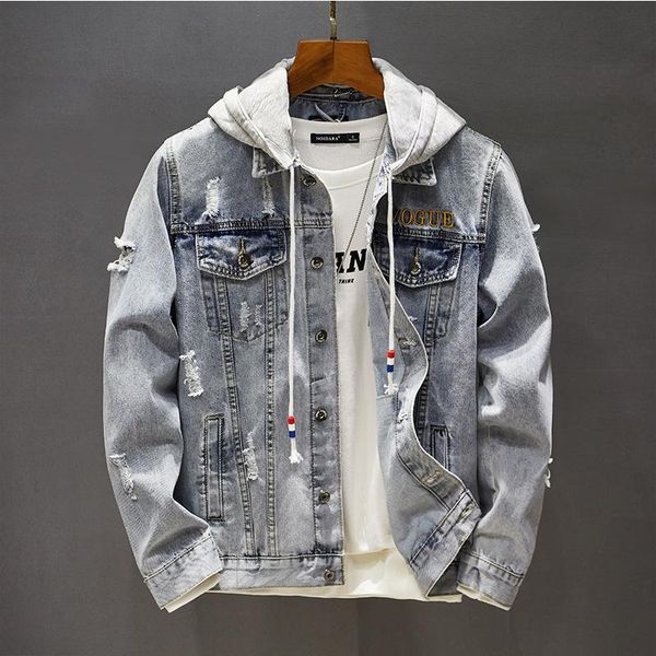 men's jackets 2021 autumn jean jacket streetwear slim ripped denim coat embroidery trend fashion hip hop hole outercoat brand clothing, Black;brown
men's jackets 2021 autumn jean jacket streetwear slim ripped denim coat embroidery trend fashion hip hop hole outercoat brand clothing, Black;brown
