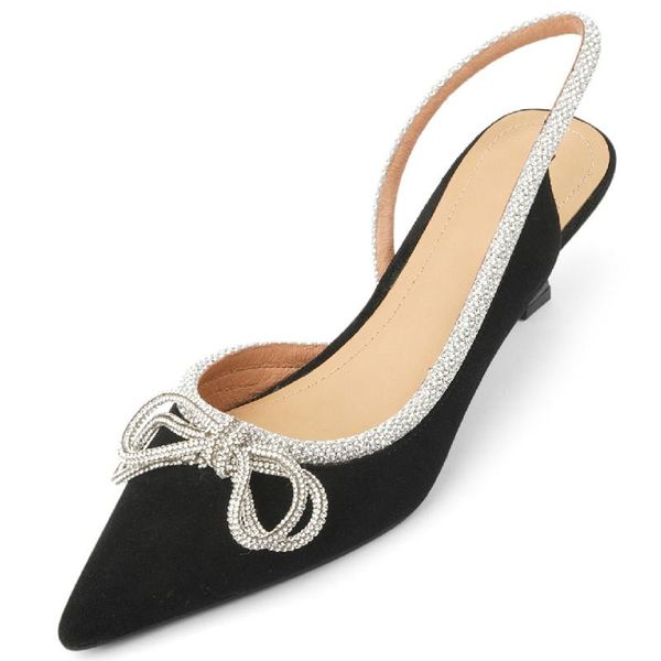 sandals women's natural suede leather thin high heel slingback slip-on pumps bowtie sewwt korean style elegant ladies summer dress shoe, Black
sandals women's natural suede leather thin high heel slingback slip-on pumps bowtie sewwt korean style elegant ladies summer dress shoe, Black