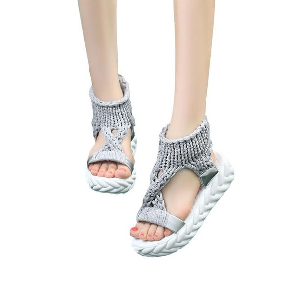 sandals women summer woven knitted elastic hollow out mesh open toe slip-on stretch wedges platform thick bottom shoes h9ed, Black
sandals women summer woven knitted elastic hollow out mesh open toe slip-on stretch wedges platform thick bottom shoes h9ed, Black