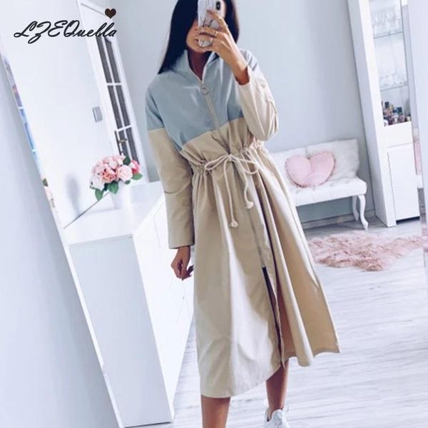 women's trench coats women autumn long sleeve cloak coat female pocket cardigan straight shirt windbreaker manteau femme hiver overcoat, Tan;black
women's trench coats women autumn long sleeve cloak coat female pocket cardigan straight shirt windbreaker manteau femme hiver overcoat, Tan;black