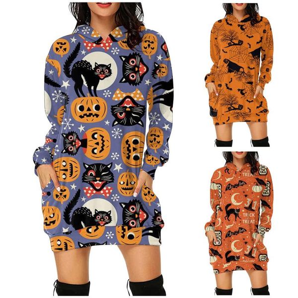 women's jackets halloween dress fashion hoodie long sweatshirt bag hip pocket print mini casual home vestidos, Black;brown
women's jackets halloween dress fashion hoodie long sweatshirt bag hip pocket print mini casual home vestidos, Black;brown