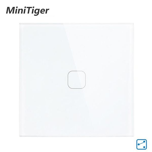 smart home control minitiger eu standard wall ligth touch switch 1 gang 2 way screen switch, crystal glass panel, 220-250v
smart home control minitiger eu standard wall ligth touch switch 1 gang 2 way screen switch, crystal glass panel, 220-250v