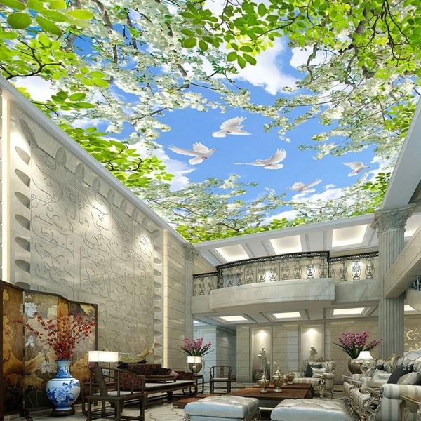 wallpapers custom wallpaper murals 3d blue sky white clouds pigeon flowers green leaves living room bedroom ceiling wall paper waterproof
wallpapers custom wallpaper murals 3d blue sky white clouds pigeon flowers green leaves living room bedroom ceiling wall paper waterproof