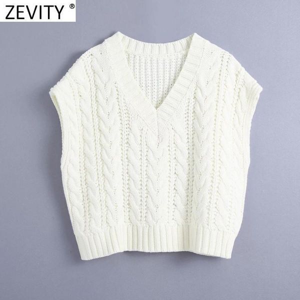 women's sweaters zevity women fashion v neck twist white knitting sweater female sleeveless casual loose vest chic pullovers brand s48, White;black
women's sweaters zevity women fashion v neck twist white knitting sweater female sleeveless casual loose vest chic pullovers brand s48, White;black