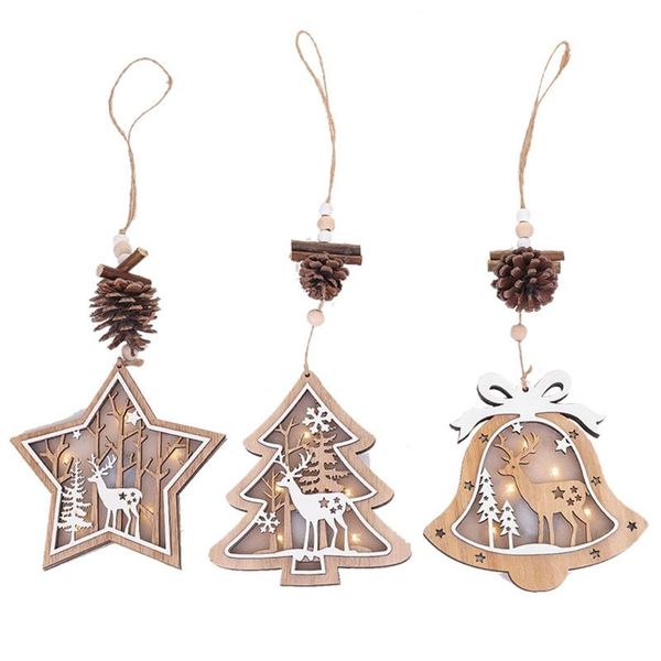 party decoration christmas wooden luminous elk hanging pendant creative five-pointed star tree bell shape holiday
party decoration christmas wooden luminous elk hanging pendant creative five-pointed star tree bell shape holiday