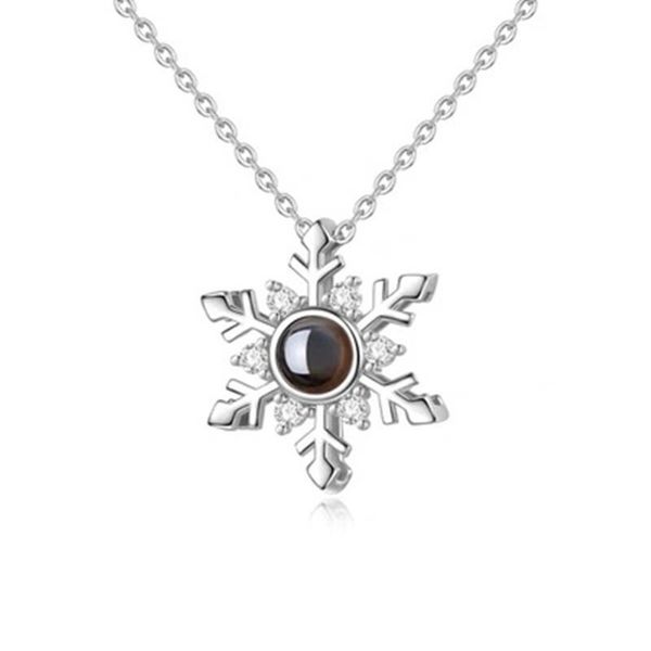 chains titanium steel snowflake projection necklace female 100 languages i love your memory clavicle chain pendant gifts for friends, Silver
chains titanium steel snowflake projection necklace female 100 languages i love your memory clavicle chain pendant gifts for friends, Silver