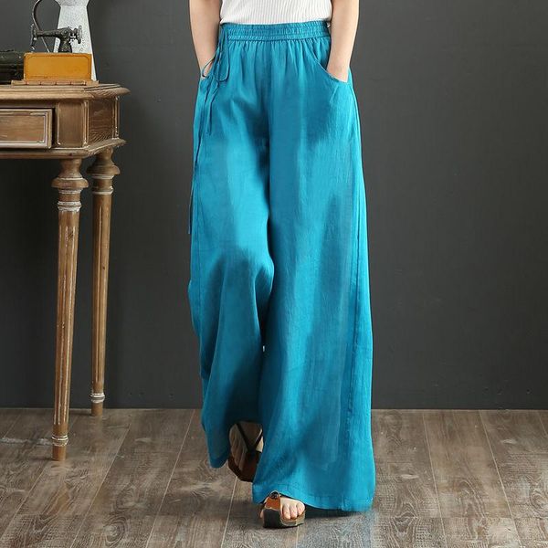 women's pants & capris vintage linen elastic waist wide leg women long trousers summer solid color casual loose female boho clothes, Black;white
women's pants & capris vintage linen elastic waist wide leg women long trousers summer solid color casual loose female boho clothes, Black;white