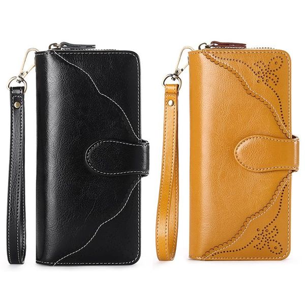 wallets sendefn vintage women long zipper clutch purse brand lady split leather card holder wallet, Red;black
wallets sendefn vintage women long zipper clutch purse brand lady split leather card holder wallet, Red;black