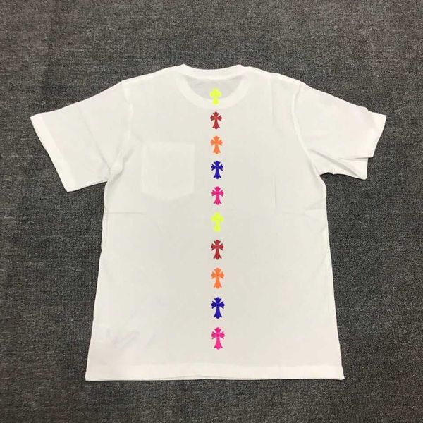 short new fashion sleeve brand crosin back 2021 color cross foam printed men's and women's t-shirt dx, White;black
short new fashion sleeve brand crosin back 2021 color cross foam printed men's and women's t-shirt dx, White;black