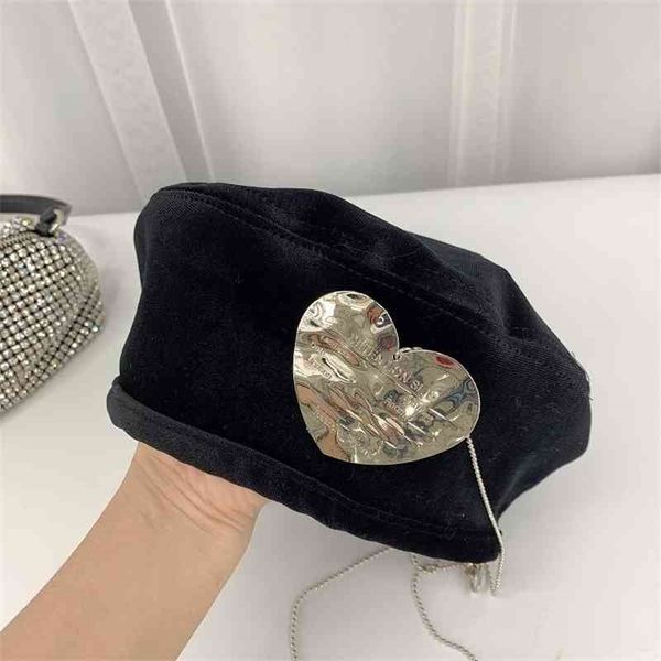 design velvet beret women's new black elegant fashion painter's hat bud pumpkin 70% off, Blue;gray
design velvet beret women's new black elegant fashion painter's hat bud pumpkin 70% off, Blue;gray