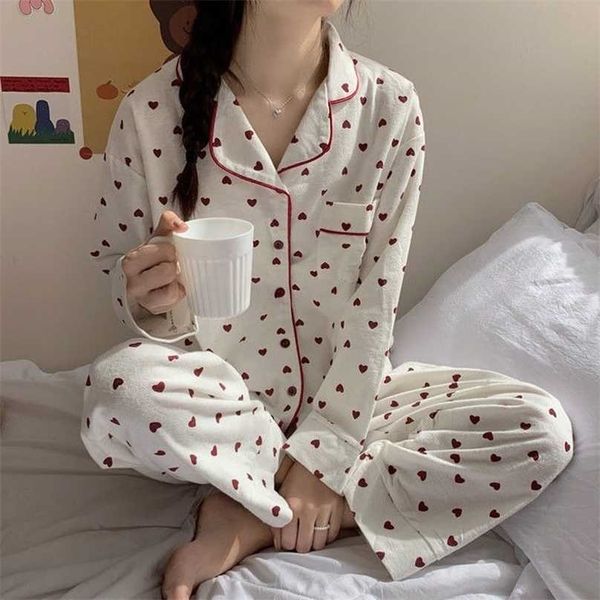 homewear winter cotton print sweetheart pajamas set women lounge pyjamas sleepwear nightwear pijama mujer 211106, Black;red
homewear winter cotton print sweetheart pajamas set women lounge pyjamas sleepwear nightwear pijama mujer 211106, Black;red