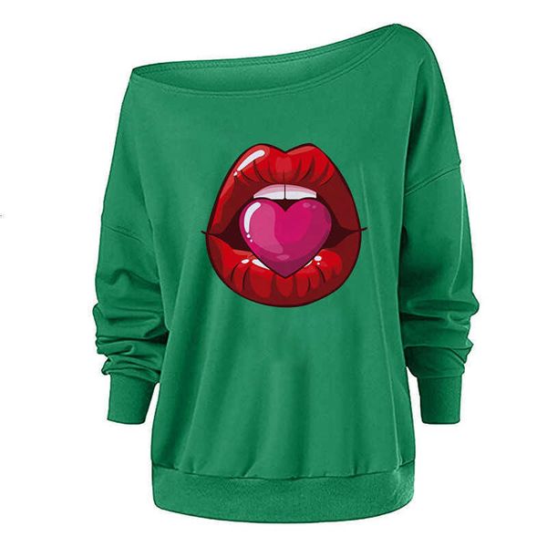 women's t-shirt spring autumn womens designer tshirt long sleeve oblique shoulder lips print tees loose female clo 7m2g, White
women's t-shirt spring autumn womens designer tshirt long sleeve oblique shoulder lips print tees loose female clo 7m2g, White